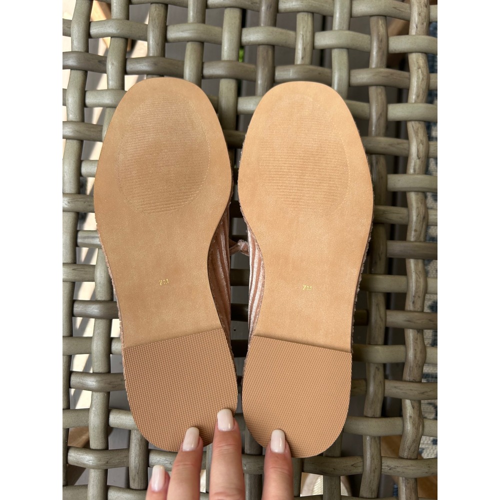 NEW Coconuts by Matisse Gerry Ballet Flats Velvet‎ Tan Ribbon Tie Size 7 - Picture 10 of 10